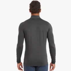 Montane T-Shirts & Baselayers-Mens Dart XT Zip Neck - Midnight Grey