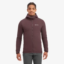 Montane Insulated Jackets-Mens Fireball Lite Hoodie - Dark Garnet