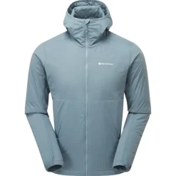 Montane Insulated Jackets-Mens Fireball Lite Hoodie - Stone Blue
