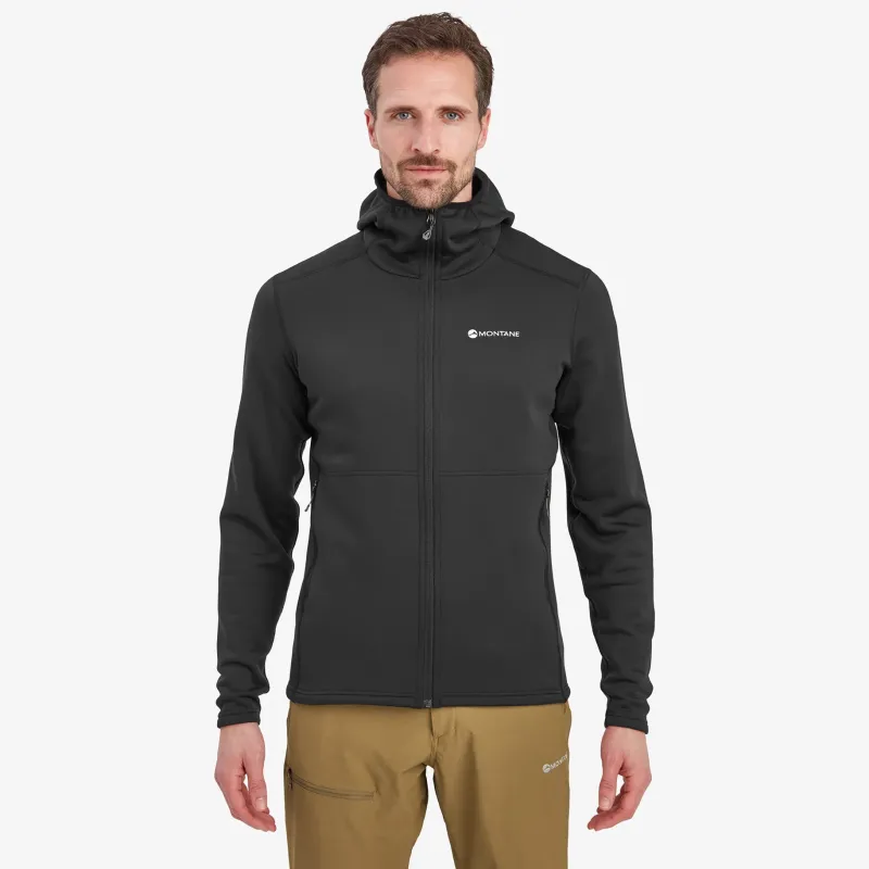 Montane Fleece & Mid Layer-Mens Fury Hoodie - Black
