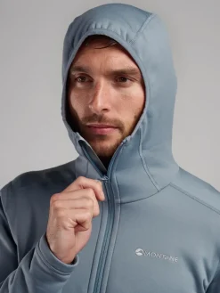 Montane Fleece & Mid Layer-Mens Fury Hoodie - Stone Blue