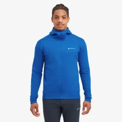 Montane Fleece & Mid Layer-Mens Fury Lite Hoodie - Neptune Blue