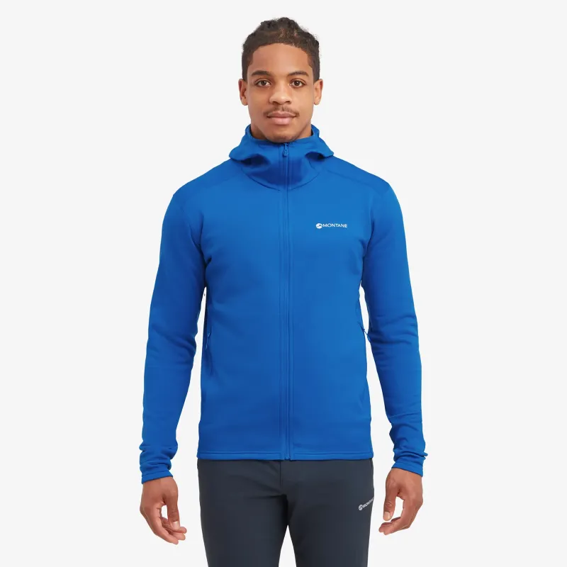 Montane Fleece & Mid Layer-Mens Fury Lite Hoodie - Neptune Blue