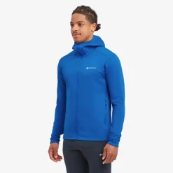 Montane Fleece & Mid Layer-Mens Fury Lite Hoodie - Neptune Blue