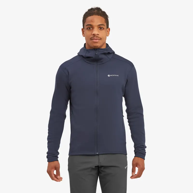 Montane Fleece & Mid Layer-Mens Fury Lite Hoodie - Eclipse Blue
