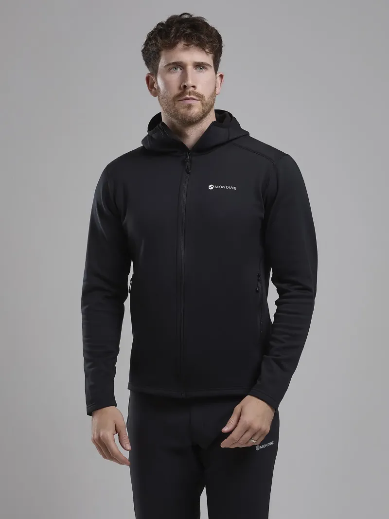 Montane Fleece & Mid Layer-Mens Fury Lite Hoodie - Black