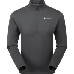 Montane Fleece & Mid Layer-Mens Fury Lite Pull-On - Midnight Grey