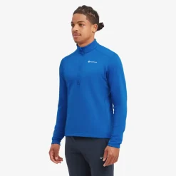 Montane Fleece & Mid Layer-Mens Fury Lite Pull-On - Neptune Blue