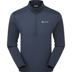 Montane Fleece & Mid Layer-Mens Fury Lite Pull-On - Eclipse Blue