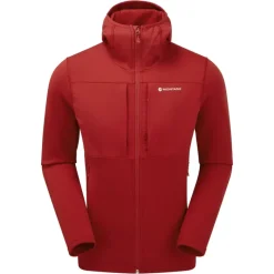 Montane Fleece & Mid Layer-Mens Fury XT Hoodie - Acer Red