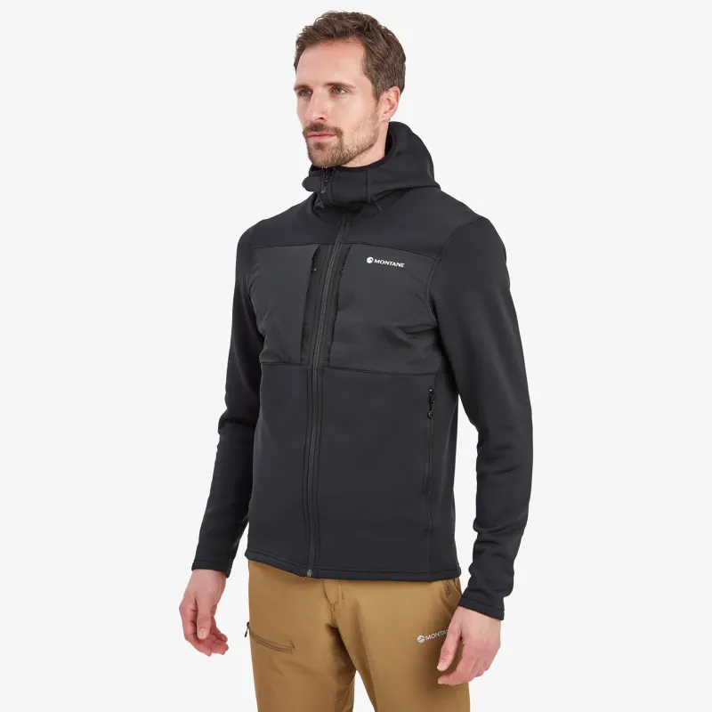 Montane Fleece & Mid Layer-Mens Fury XT Hoodie - Black