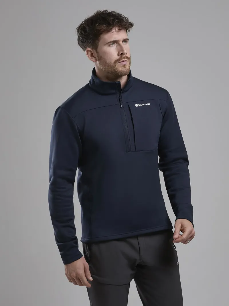 Montane Fleece & Mid Layer-Mens Fury XT Pull-On - Eclipse Blue