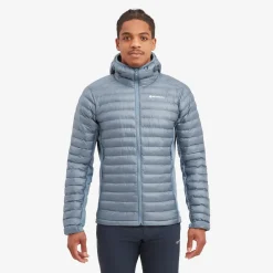 Montane Insulated Jackets-Mens Icarus Lite Hoodie - Stone Blue