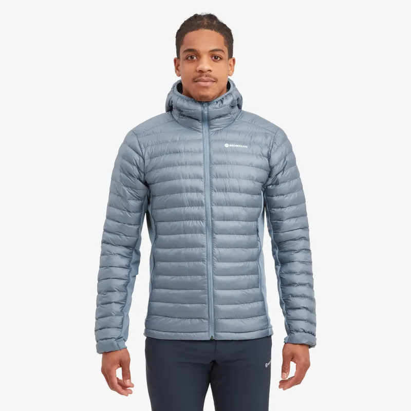Montane Insulated Jackets-Mens Icarus Lite Hoodie - Stone Blue