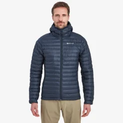 Montane Insulated Jackets-Mens Icarus Lite Hoodie - Eclipse Blue
