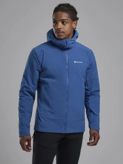 Montane Softshell Jackets-Mens Khamsin Hoodie - Neptune Blue