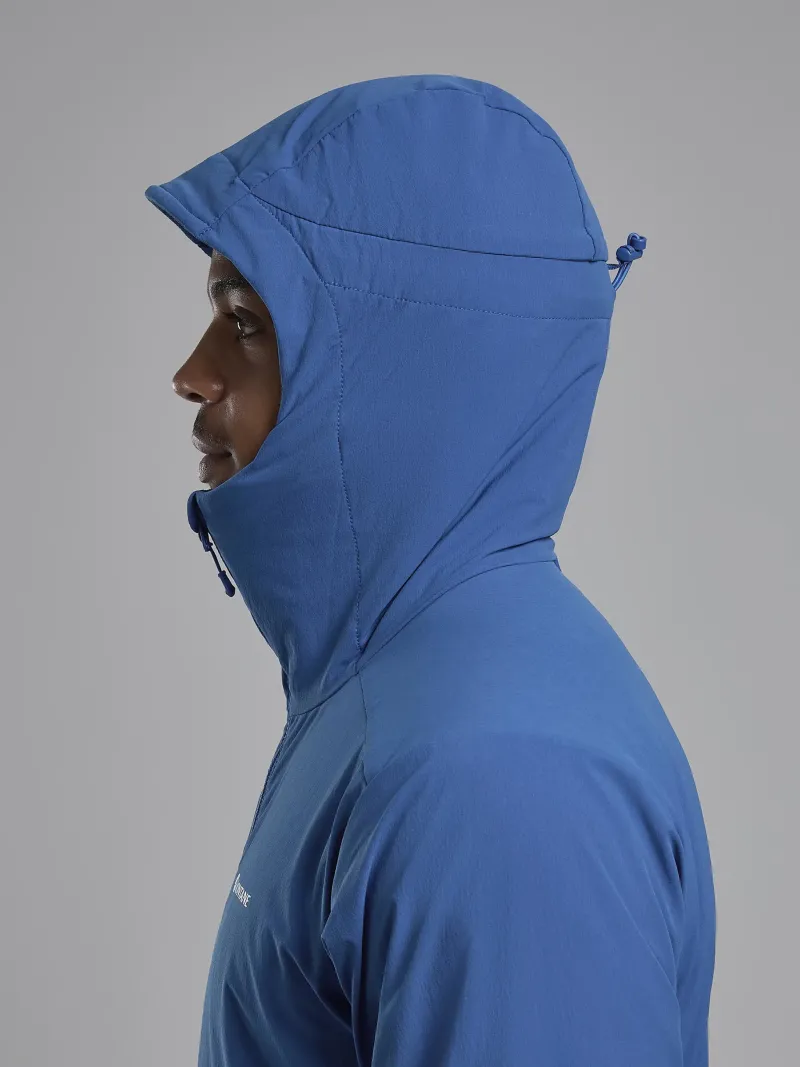 Montane Softshell Jackets-Mens Khamsin Hoodie - Neptune Blue