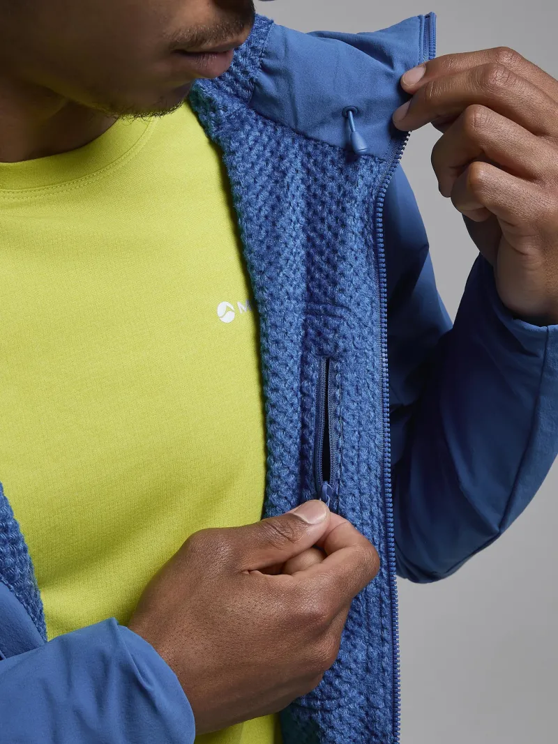 Montane Softshell Jackets-Mens Khamsin Hoodie - Neptune Blue