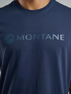 Montane T-Shirts & Baselayers-Mens Mono Logo T-Shirt - Eclipse Blue