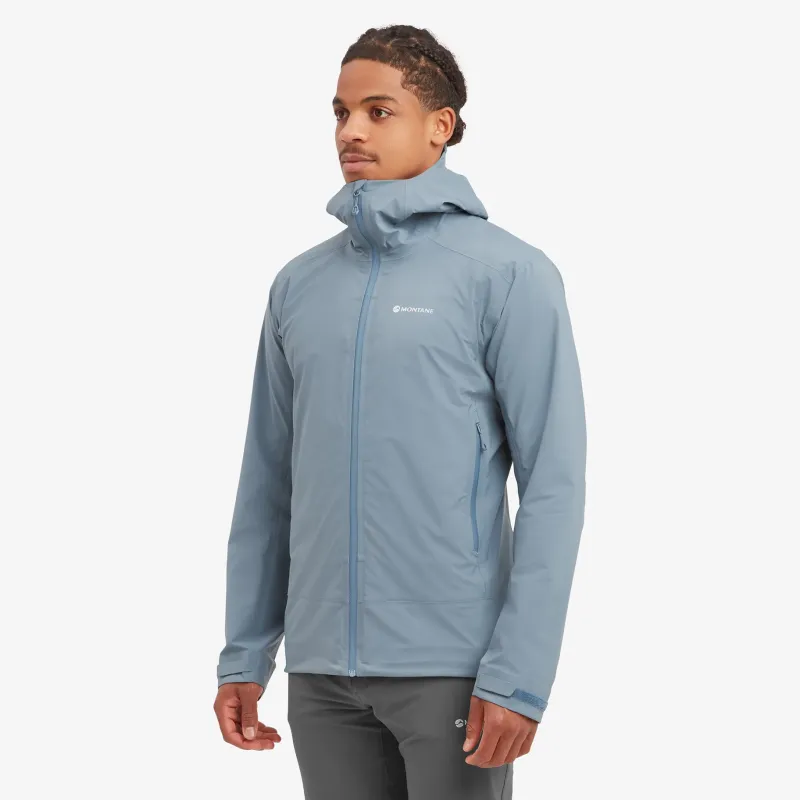 Montane Waterproof Jackets-Mens Phase Lite Jacket - Stone Blue
