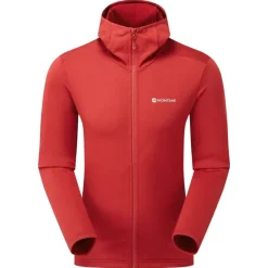 Montane Fleece & Mid Layer-Mens Protium Hoodie - Acer Red