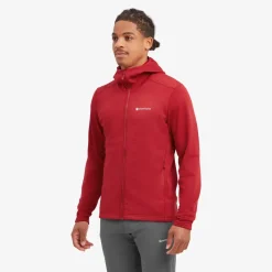 Montane Fleece & Mid Layer-Mens Protium Hoodie - Acer Red
