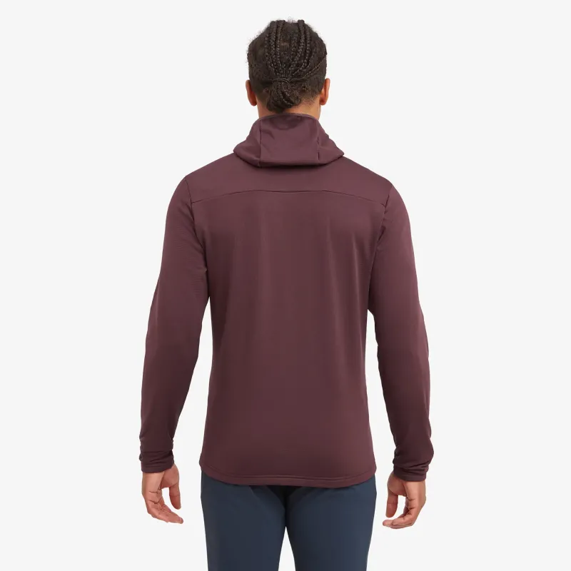 Montane Fleece & Mid Layer-Mens Protium Hoodie - Dark Garnet