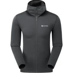 Montane Fleece & Mid Layer-Mens Protium Hoodie - Midnight Grey