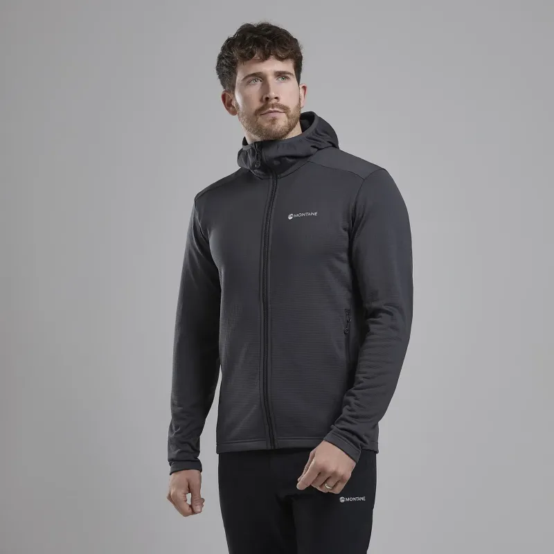 Montane Fleece & Mid Layer-Mens Protium Hoodie - Midnight Grey