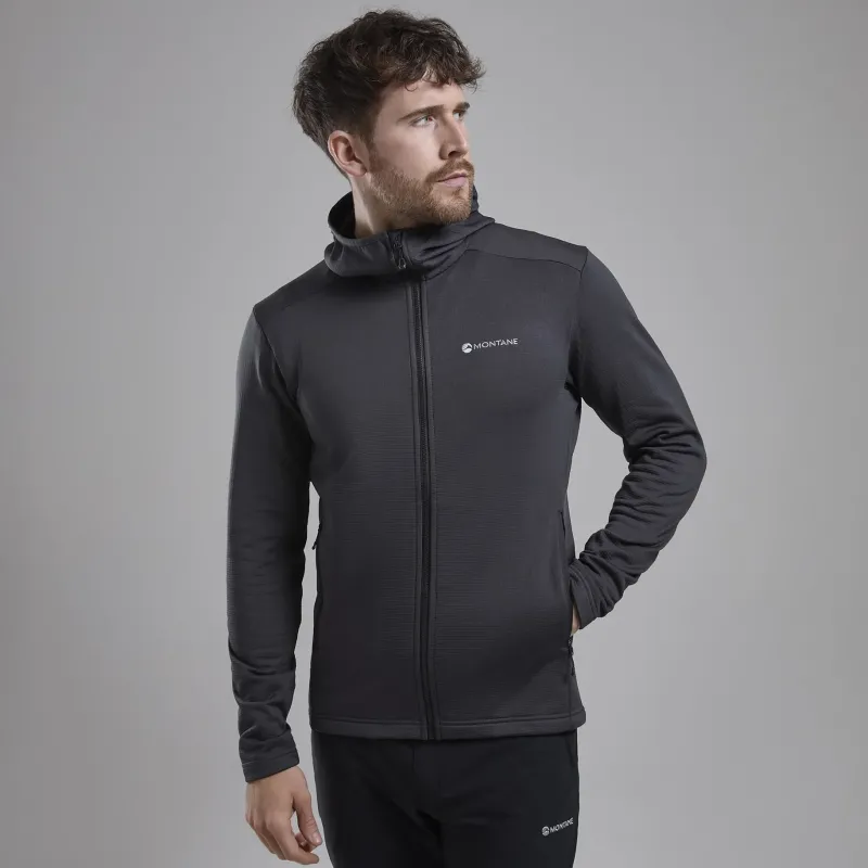 Montane Fleece & Mid Layer-Mens Protium Hoodie - Midnight Grey
