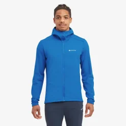 Montane Fleece & Mid Layer-Mens Protium Hoodie - Neptune Blue
