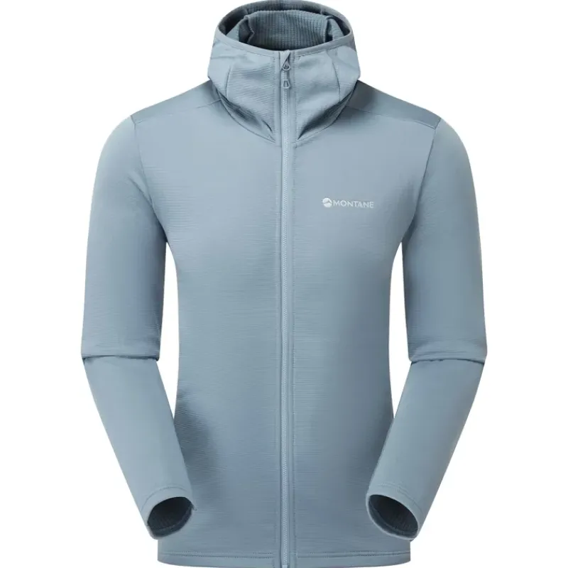 Montane Fleece & Mid Layer-Mens Protium Hoodie - Stone Blue