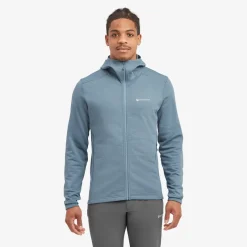 Montane Fleece & Mid Layer-Mens Protium Hoodie - Stone Blue