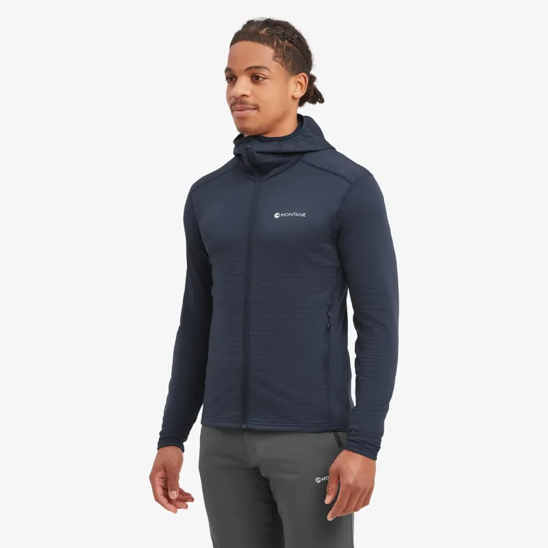 Montane Fleece & Mid Layer-Mens Protium Lite Hoodie - Eclipse Blue