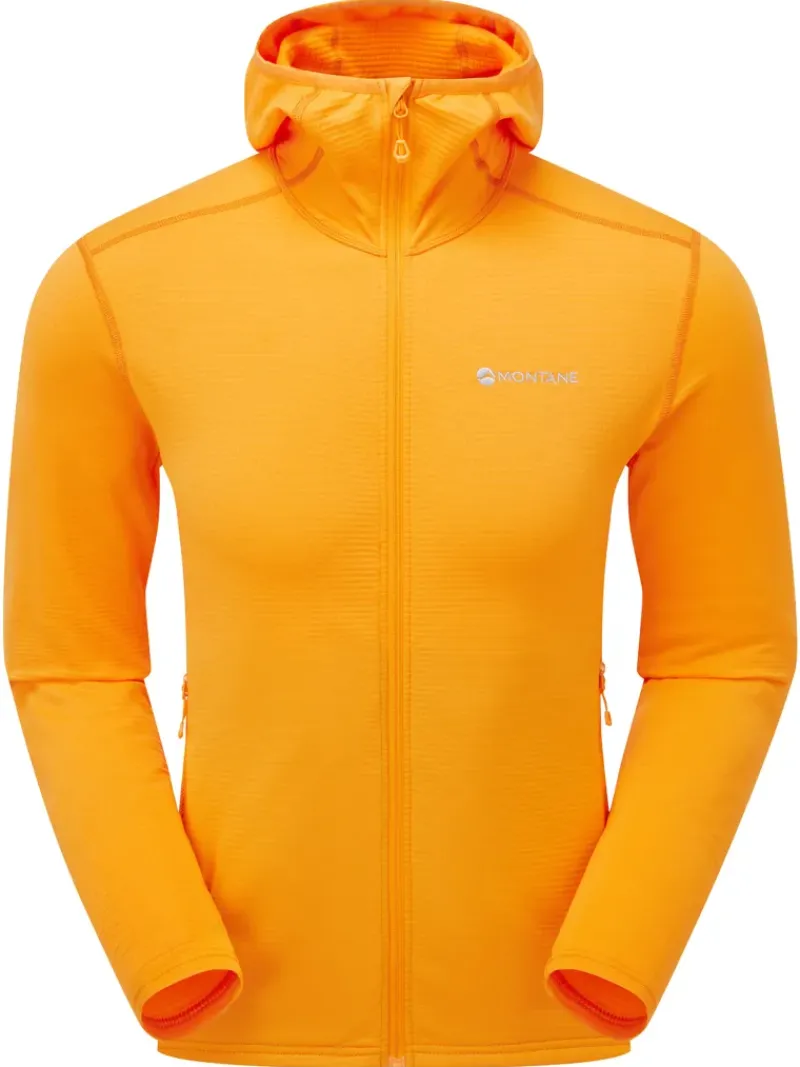Montane Fleece & Mid Layer-Mens Protium Lite Hoodie - Nagami Orange