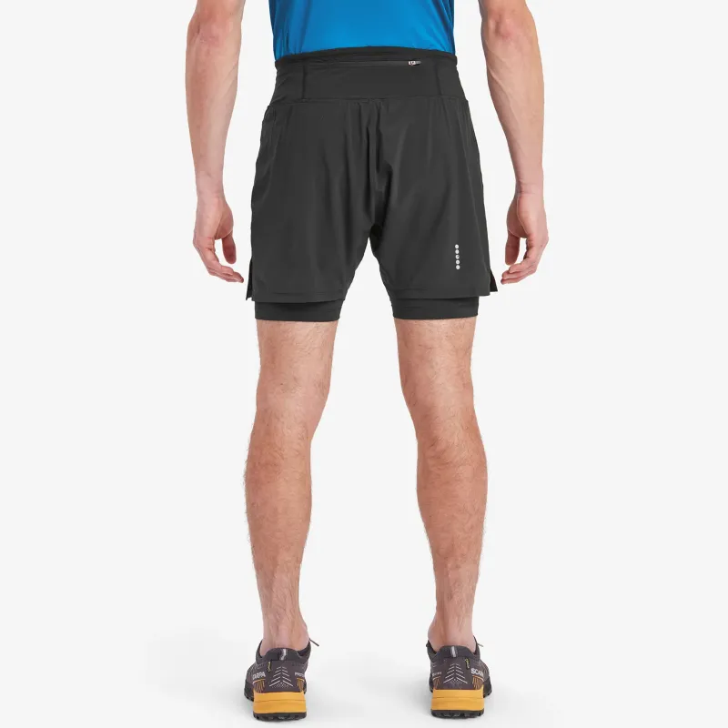 Montane Shorts-Mens Slipstream Twin Skin Shorts - Black