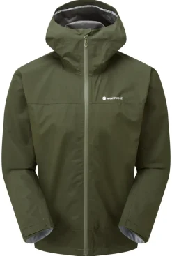 Montane Waterproof Jackets-Mens Spirit Jacket - Oak Green