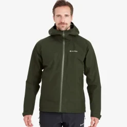 Montane Waterproof Jackets-Mens Spirit Jacket - Oak Green