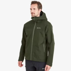 Montane Waterproof Jackets-Mens Spirit Jacket - Oak Green