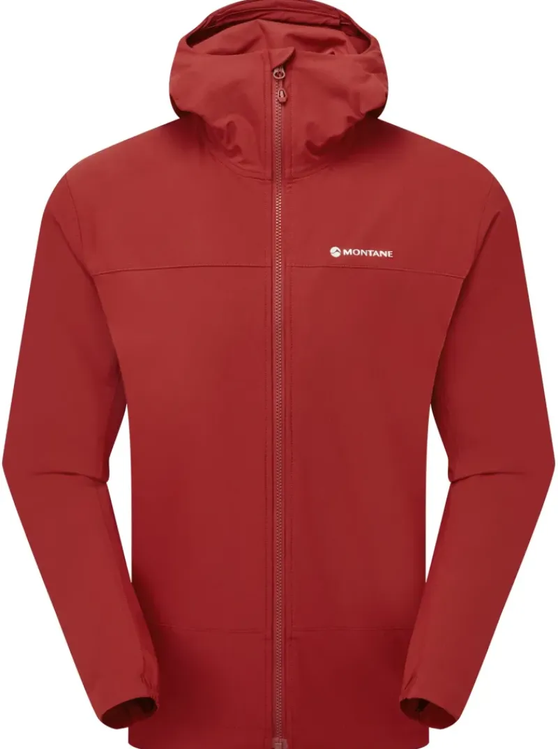 Montane Softshell Jackets-Mens Tenacity Hoodie - Dark Maple