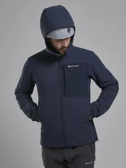 Montane Softshell Jackets-Mens Tenacity XT Hoodie - Eclipse Blue