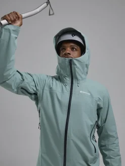 Montane Waterproof Jackets-Mens Torren Jacket - Sea Mist