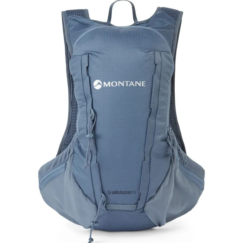 Montane Fast & Light Rucksacks And Vests-Mens Trailblazer 8 Rucksack - Stone Blue