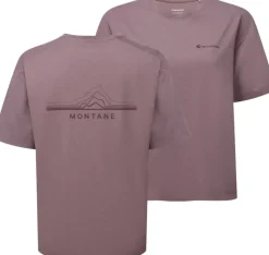 Montane T-Shirts & Baselayers-Womens Alhena Mountain 25 T-Shirt - Moonscape