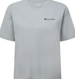 Montane T-Shirts & Baselayers-Womens Alhena Mountain 25 T-Shirt - Pebble Blue