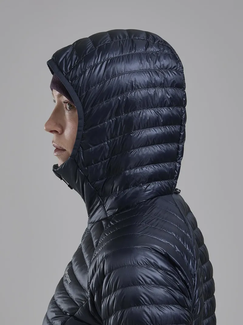 Montane Insulated Jackets-Womens Alpine 850 Nano Hoodie - Eclipse Blue