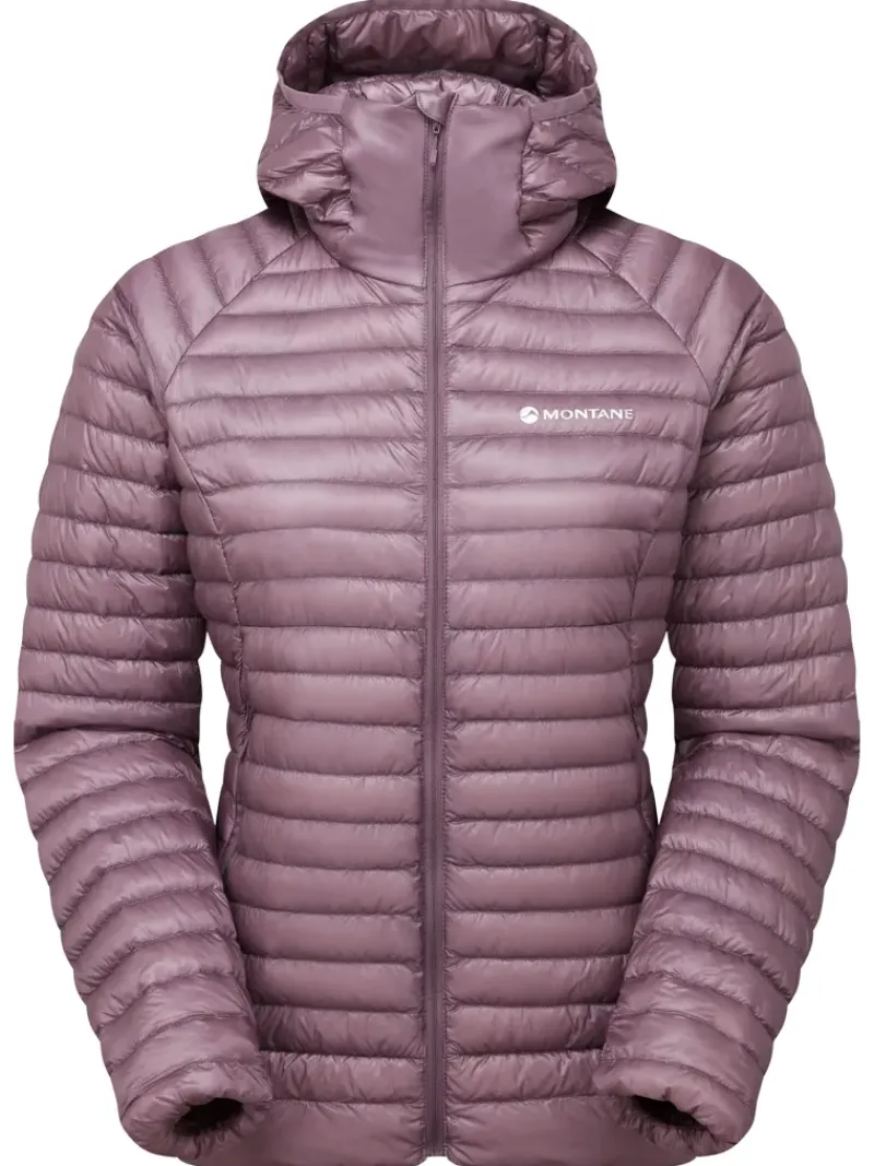 Montane Insulated Jackets-Womens Alpine 850 Nano Hoodie - Moonscape
