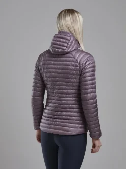 Montane Insulated Jackets-Womens Alpine 850 Nano Hoodie - Moonscape
