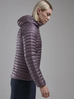 Montane Insulated Jackets-Womens Alpine 850 Nano Hoodie - Moonscape
