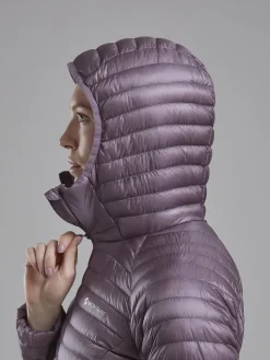Montane Insulated Jackets-Womens Alpine 850 Nano Hoodie - Moonscape